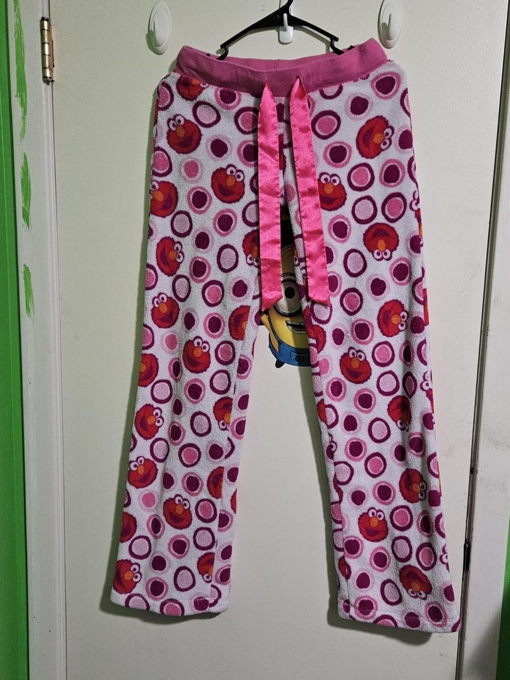Sesame Street Pink Elmo Circle Fleece Pajama Pants
